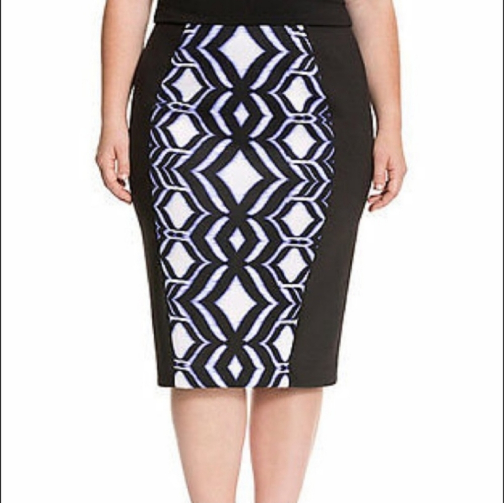 Lane Bryant Pencil Scuba Skirt